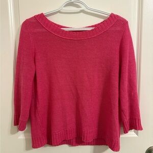 Eileen Fisher Linen Boat Neck Top XS